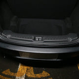 Anti-scratch rear bumper protector for Tesla Model Y 2025+, seamlessly fitting to protect against scratches and wear.
