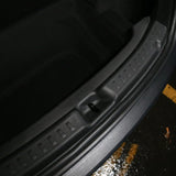 Anti-scratch rear bumper protector for Tesla Model Y 2025+, seamlessly fitting to protect against scratches and wear.