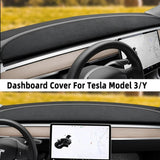 Car Dash Cover Dashboard Carpet Covers Mat Tesla Model 3 2017-2024