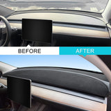Car Dash Cover Dashboard Carpet Covers Mat Tesla Model 3 2017-2024
