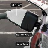 CCS1 & J1772 Charging Adapter for Tesla Model 3/Y - Fast & Slow Charging