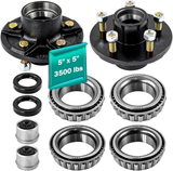 5 Lug Trailer Idler Hub Kits 5x5“ Trailer Hub for 3500 lbs Tralier Axle Hub Assembly Kit