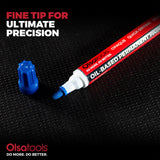 Oil-Based Paint Markers - Fade-Resistant & Weatherproof, Fine Tip