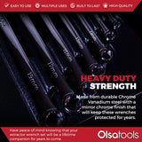 7-Piece Offset Bolt Extractor Wrench Set - Metric Sizes