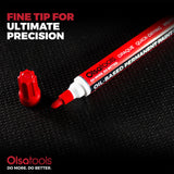 Oil-Based Paint Markers - Fade-Resistant & Weatherproof, Fine Tip