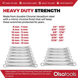 7-Piece Offset Bolt Extractor Wrench Set - Metric Sizes