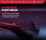 Professional flex head click-type torque wrench