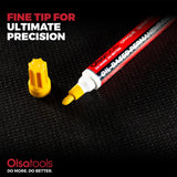 Oil-Based Paint Markers - Fade-Resistant & Weatherproof, Fine Tip