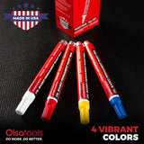 Oil-Based Paint Markers - Fade-Resistant & Weatherproof, Fine Tip