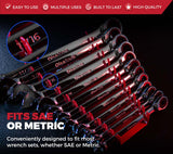 Magnetic Wrench Organizer Rack – Holds 12 SAE or Metric Wrenches Securely in Place