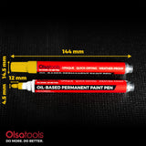 Oil-Based Paint Markers - Fade-Resistant & Weatherproof, Fine Tip