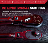 Professional flex head click-type torque wrench