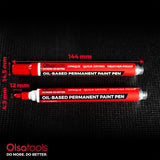 Oil-Based Paint Markers - Fade-Resistant & Weatherproof, Fine Tip