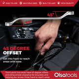 7-Piece Offset Bolt Extractor Wrench Set - Metric Sizes