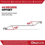 7-Piece Offset Bolt Extractor Wrench Set - Metric Sizes