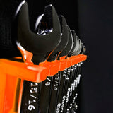 Magnetic Wrench Organizer Rack – Holds 10 SAE & Metric Wrenches