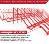 Plier Organizer Rack for 16 Tools – Durable Steel with Anti-Slip Coating