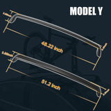 Model 3/Y/Highland 3 Lockable Roof Rack Aluminum Cargo Cross Bars (Set of 2)