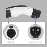 Tesla to J1772 EV Charging Adapter - 250V 40A, Universal Fit for Electric Vehicles