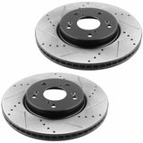 JADODE Front Black E-Coat Brake Rotors + Brake Pads For 2013 14 15 16 2017 Honda Accord
