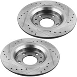 JADODE Rear Drilled Brake Rotors & Brake Pads for 2014-2016 Chevy Impala Limited