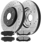 JADODE Rear Black E-Coating Brake Rotors & Ceramic Pads For Charger 300 Dodge Magnum