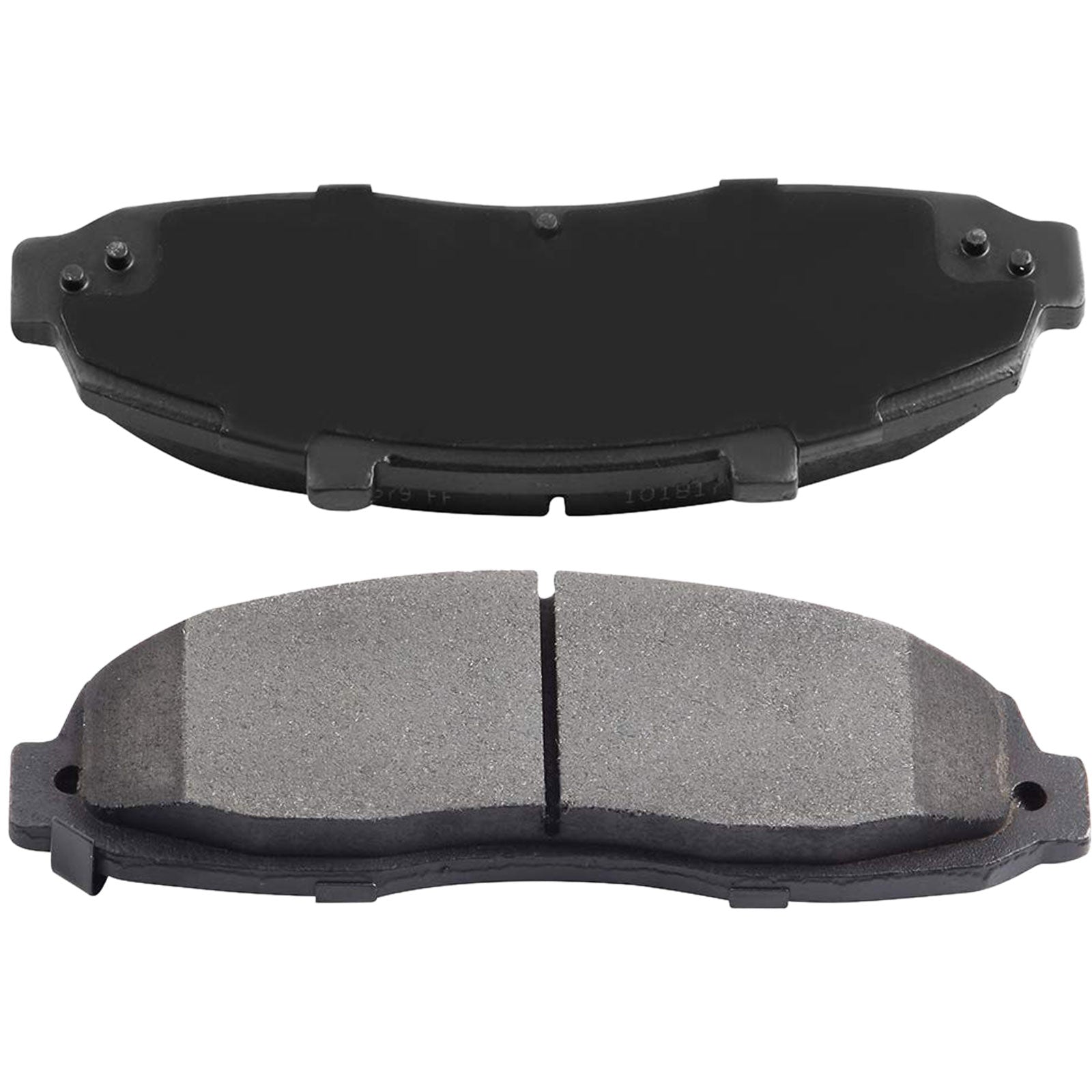 JADODE 4x Front Ceramic Brake Pads for 1997- 2000 2001 2002 2003 Ford F-150 w/Hardware