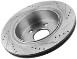JADODE Rear (2) Brake Rotors + (4) Ceramic Pads for 2002 2003 - 2018 Dodge Ram 1500