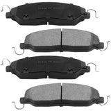 JADODE Front Ceramic Disc Brake Pads  w/Hardware for 2010 - 2014 Ford Mustang V6 Models