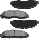 JADODE 4x Front Ceramic Brake Pads for 1997- 2000 2001 2002 2003 Ford F-150 w/Hardware