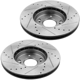 JADODE Front Black Disc Brake Rotors for 2011-2015 Hyundai Sonata 2011-2016 Kia Optima
