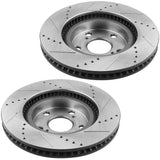 JADODE Front E-coat Brake Rotors w/ Ceramic Pads for 2005 06 Toyota Camry Sienna 04-10