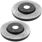 JADODE Rear Black E-Coating Brake Rotors & Ceramic Pads For Charger 300 Dodge Magnum