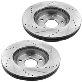 JADODE Front Drilled Slotted Brake Rotors and Brake Pads For 2007-2012 Nissan Altima