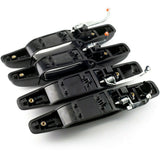 JADODE 4pcs Front & Rear Exterior Door Handle For Chevy Silverado Avalanche GMC Sierra