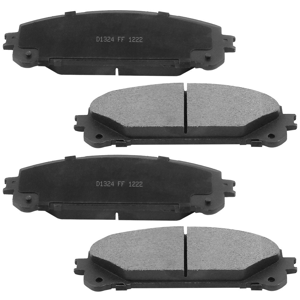 JADODE Front Brake rotors + brake pads for Toyota Highlander Sienna Lexus LEXUS RX350