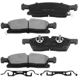 JADODE Front Ceramic Brake Pads for 2011 - 2017 Dodge Durango Jeep Grand Cherokee