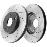 JADODE Front Black Disc Brake Rotors for 2011-2015 Hyundai Sonata 2011-2016 Kia Optima