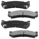 JADODE Rear Brake Rotors & Brake Pads For Chevy 2000-05 Silverado 2000-04 Sierra 2500