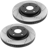 JADODE Front E-coat Brake Rotors w/ Ceramic Pads for 2005 06 Toyota Camry Sienna 04-10