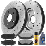 JADODE Rear Black E-Coating Brake Rotors & Ceramic Pads For Charger 300 Dodge Magnum