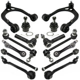JADODE 14pc Front Suspension Kit Pre-Assembled Ball Joint w/Inner & Outer Tie Rods Sway Bar Links Chrysler 300, Dodge Challenger Charger Magnum 2WD