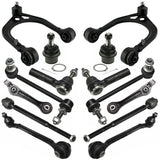 JADODE 14pc Front Suspension Kit Pre-Assembled Ball Joint w/Inner & Outer Tie Rods Sway Bar Links Chrysler 300, Dodge Challenger Charger Magnum 2WD