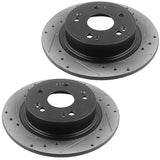 JADODE Rear Brake Rotors + Pad for 2009-2013 2014 2015 2016 2017 Honda Accord Acura TSX