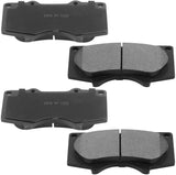 JADODE 338mm Front Brake Rotors Ceramic Pads w/Cleaner Fluid for 2010-2020 GX460, 2010-2020 Toyota 4Runner-Premium Drilled Slotted Brake Disc-6 Lugs