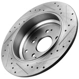 JADODE Rear Black Disc Drilled Brake Rotors for Honda Odyssey Pilot Acura MDX ZDX