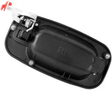 JADODE Black Door Handle Outside Exterior Rear Driver Side Left for Chevy GMC Cadillac