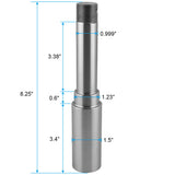 Round BT8 Trailer Spindle 1.5" Shank 2,000 lbs. Capacity 2pcs