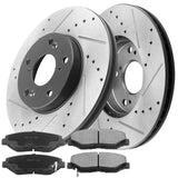 JADODE Front Brake Rotors+Ceramic Pads For Honda Civic Accord CR-V Element Fit Insight