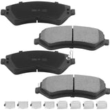 JADODE (4) Front Disc Ceramic Brake Pads for 2002 2003 2004 2005 2006 2007 Jeep Liberty
